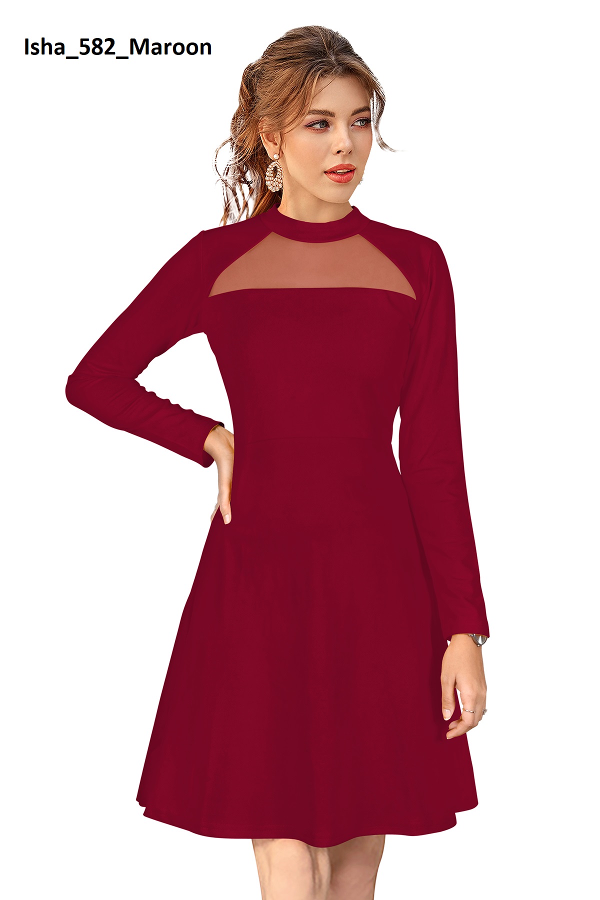 Isha 582 Maroon A